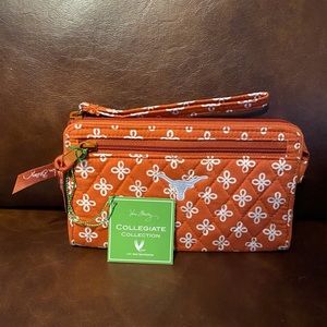 Vera Bradley University of Texas Wristlet NEW!